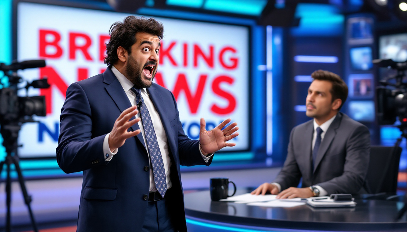 découvrez comment le comédien ravi gupta se moque avec humour d'un reporter au cœur d'une parodie d'actualité percutante, qui met en lumière les travers du journalisme contemporain. une vidéo à ne pas manquer pour les amateurs de satire et de rire.